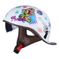 Motorcycle half ABS helmet Summer Motorcycle helmet retro fashion harley prince riding four seasons helmet