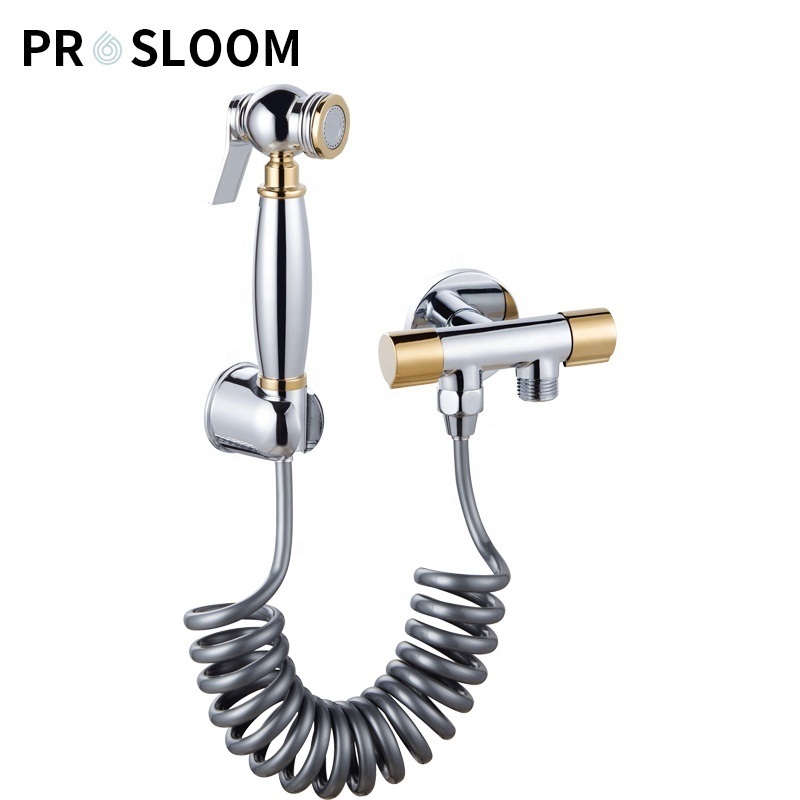 Factory Wholesale handheld portable cleaning sprayer bidet faucet accessories shattaf toilet bidet