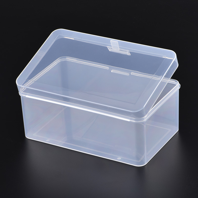 Custom Logo Packing Hard Empty Clear Case Container Stackable Small Plastic Kitchen Storage Tool Box