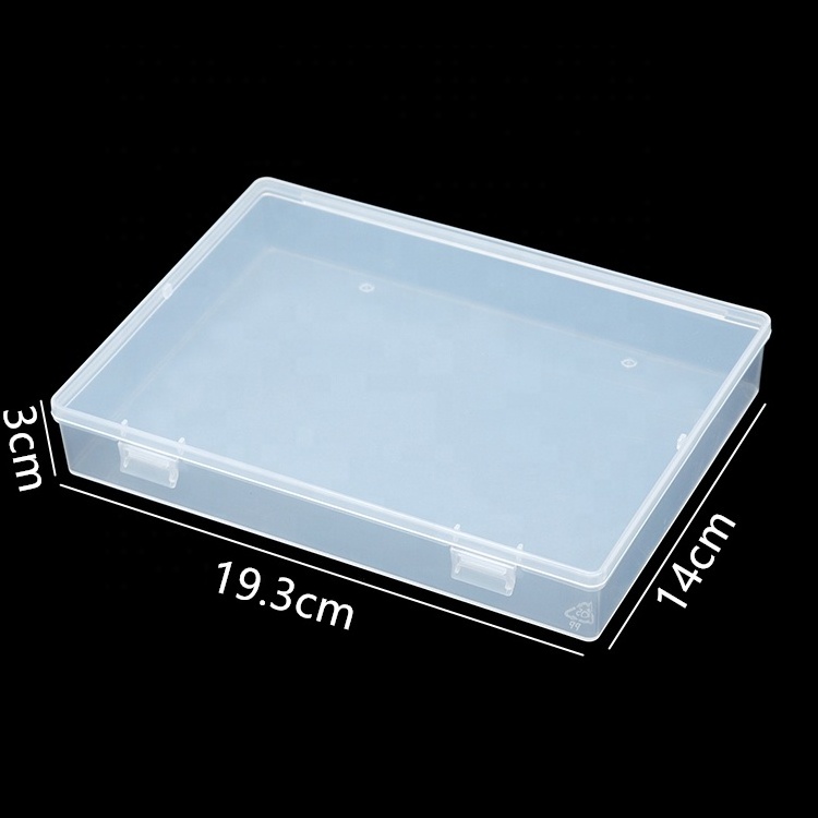 Hard Multi-function Transparent Rectangle Plastic Storage Box Clear Box Packaging Plastic Container