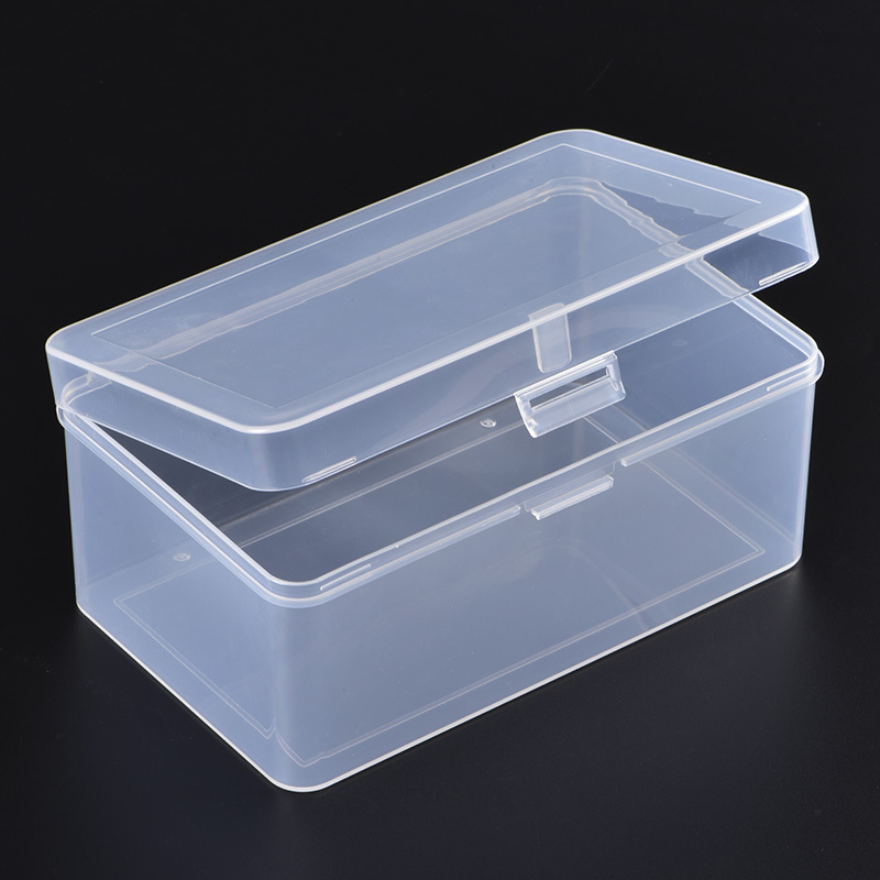 Custom Logo Packing Hard Empty Clear Case Container Stackable Small Plastic Kitchen Storage Tool Box