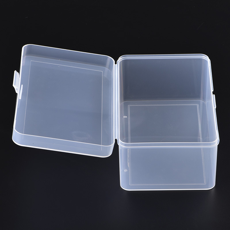 Custom Logo Packing Hard Empty Clear Case Container Stackable Small Plastic Kitchen Storage Tool Box