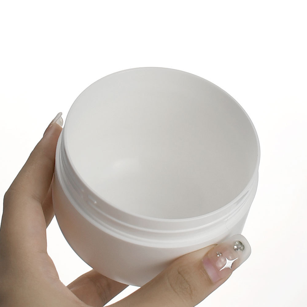 Empty Clear Custom 150ml 250ml 300ml Plastic Hair Face Body Scrub Container 8oz Cosmetic Body Butter Cream Jar