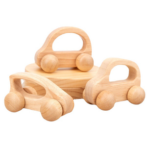 2024 Kids Montessori Wooden Children Toys Car Wooden Toy Track Wooden Push Toy