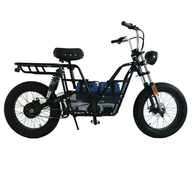 Fast 50mph Dual Motor 2000W 4000W Electric Bicycle 52V Ebike Fat Tire Beach Electric Cafe Racer Electric Bike