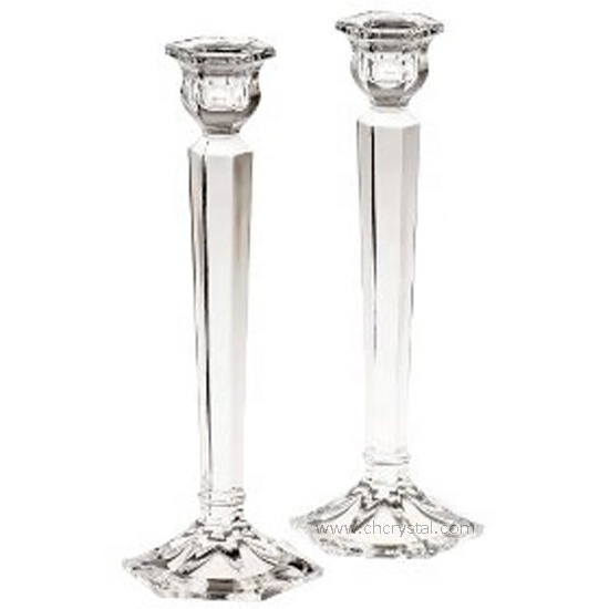 Top grade clear crystal candle holder K9 glass candlestick for table centerpiece home decoration