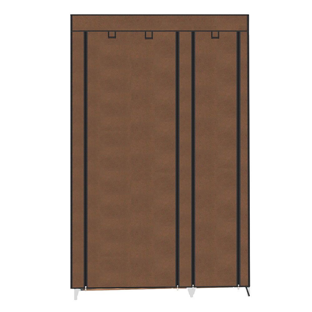 Easy DIY Canvas Fabric Wardrobe Assembled for Storage Organizers