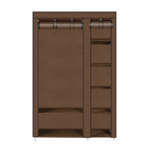 Easy DIY Canvas Fabric Wardrobe Assembled for Storage Organizers