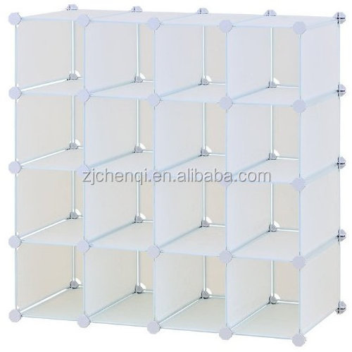 Multi Use DIY Plastic 12 Cube Shoe Rack, Shoes Cabinet without door