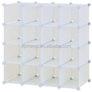 Multi Use DIY Plastic 12 Cube Shoe Rack, Shoes Cabinet without door