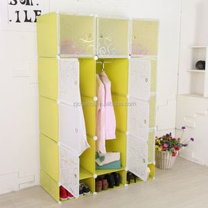 New Plastic Closet Wardrobe Clothes Cabinet Interlocking Cube Storage Organizer TM-608