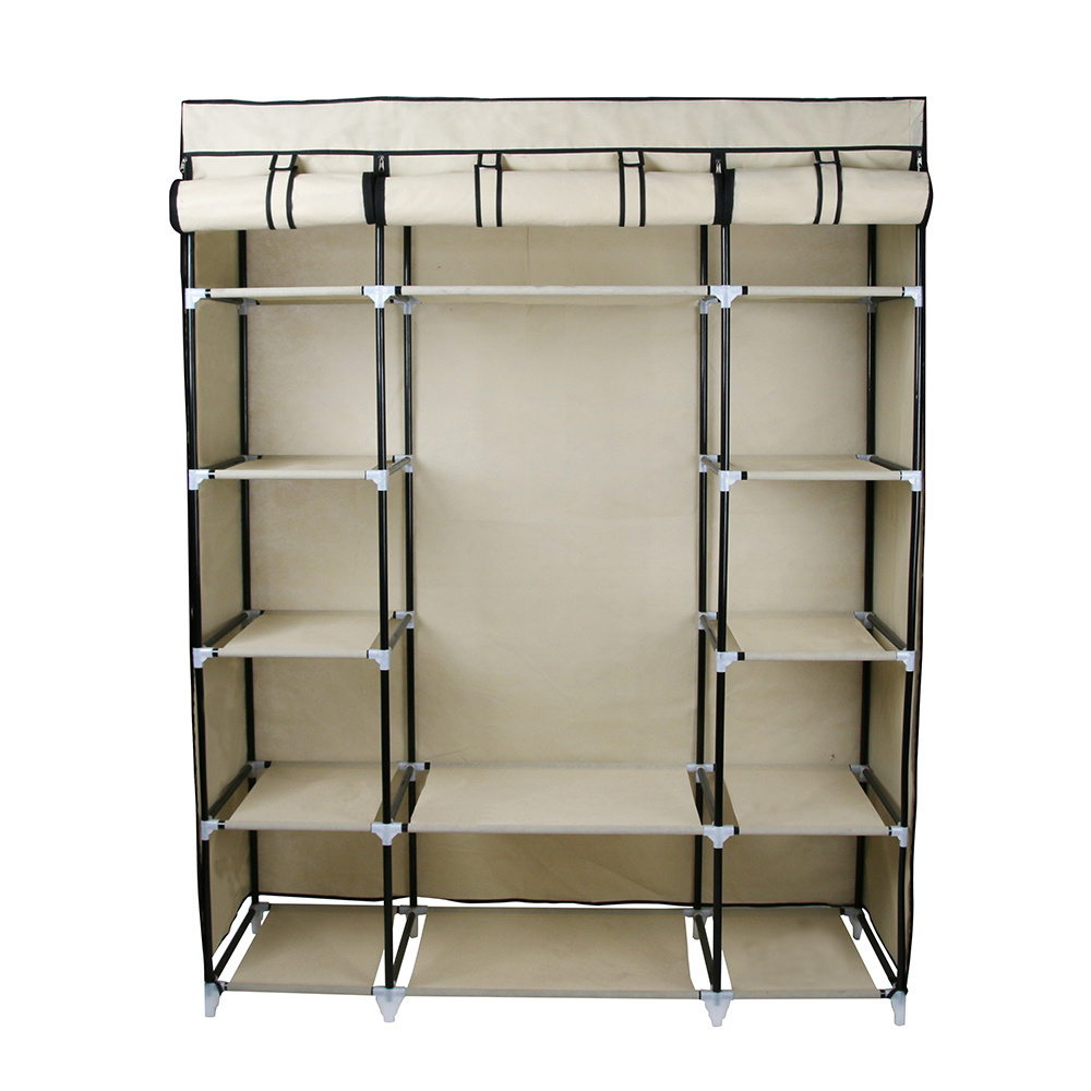 Simple Modern Folding Wardrobe Assembled Non-woven Fabric Closet Detachable Clothing Furniture Cabinet