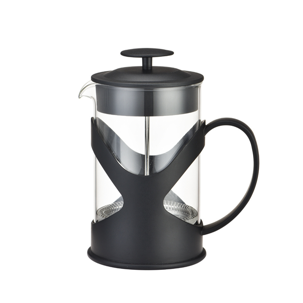 Wholesale prensa francesa Stainless Steel Plunger Glass Tea Pot French Press