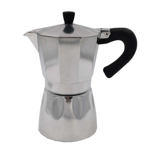 Hot sale 6 cups Stovetop Espresso Coffee Maker Italian Style Aluminum Coffee Maker Cast Iron Moka Coffee Pot