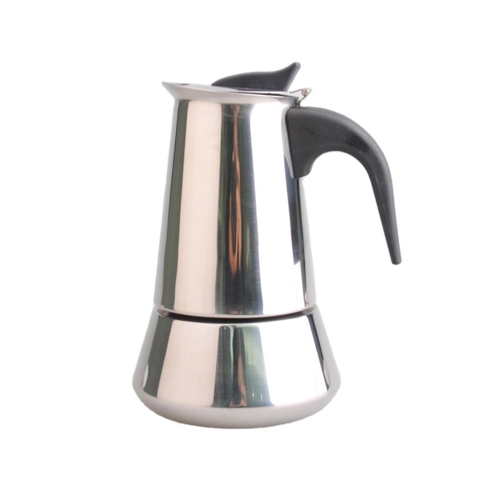 LFGB certification Stainless Steel 304 / 430 Coffee Maker Stovetop Espresso Maker Moka Pot Coffee