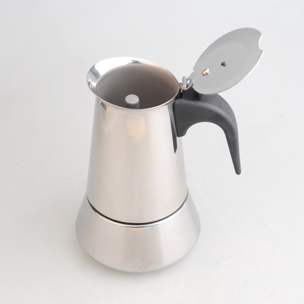 LFGB certification Stainless Steel 304 / 430 Coffee Maker Stovetop Espresso Maker Moka Pot Coffee