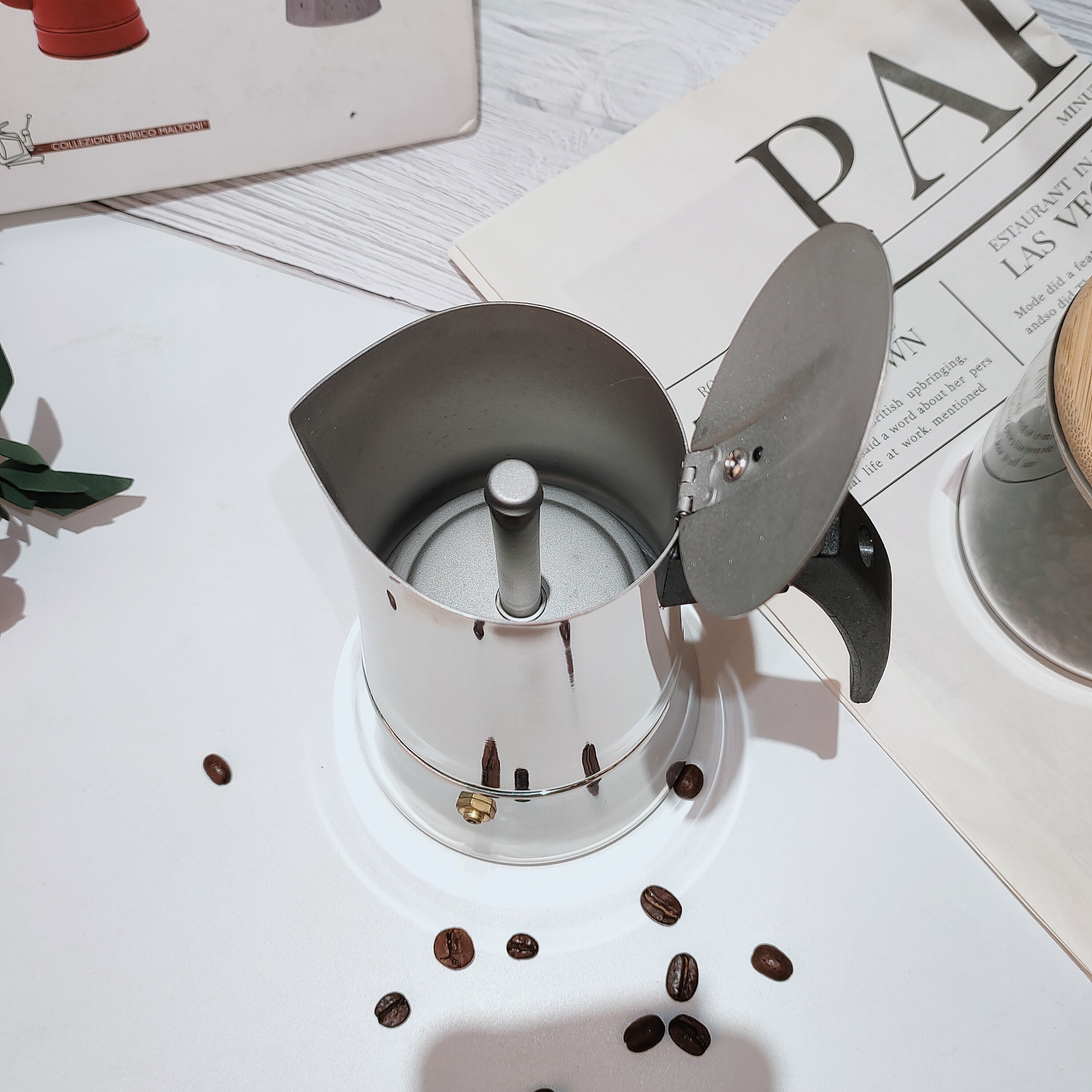 New Arrival Bialetti Supplier Cafetera Italiana Portable Stainless Steel Moka Pot Espresso Coffee Maker