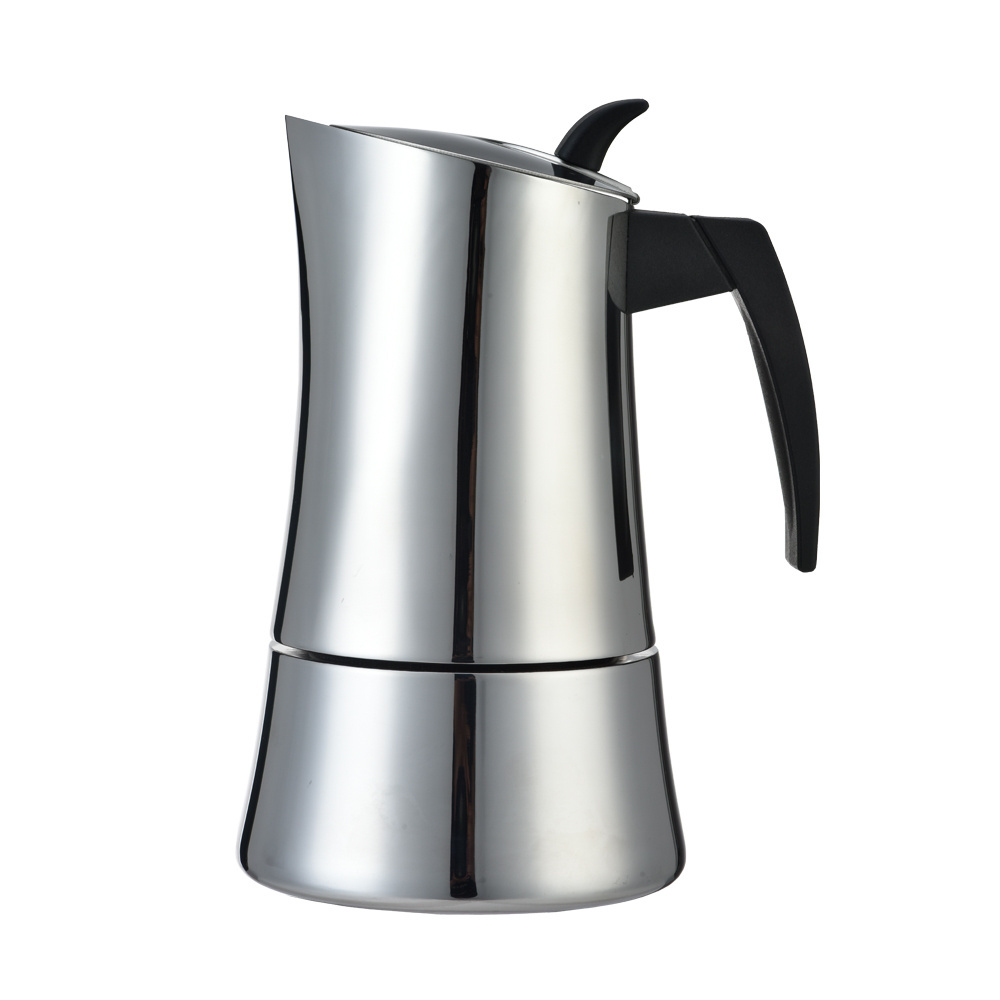 New Arrival Bialetti Supplier Cafetera Italiana Portable Stainless Steel Moka Pot Espresso Coffee Maker