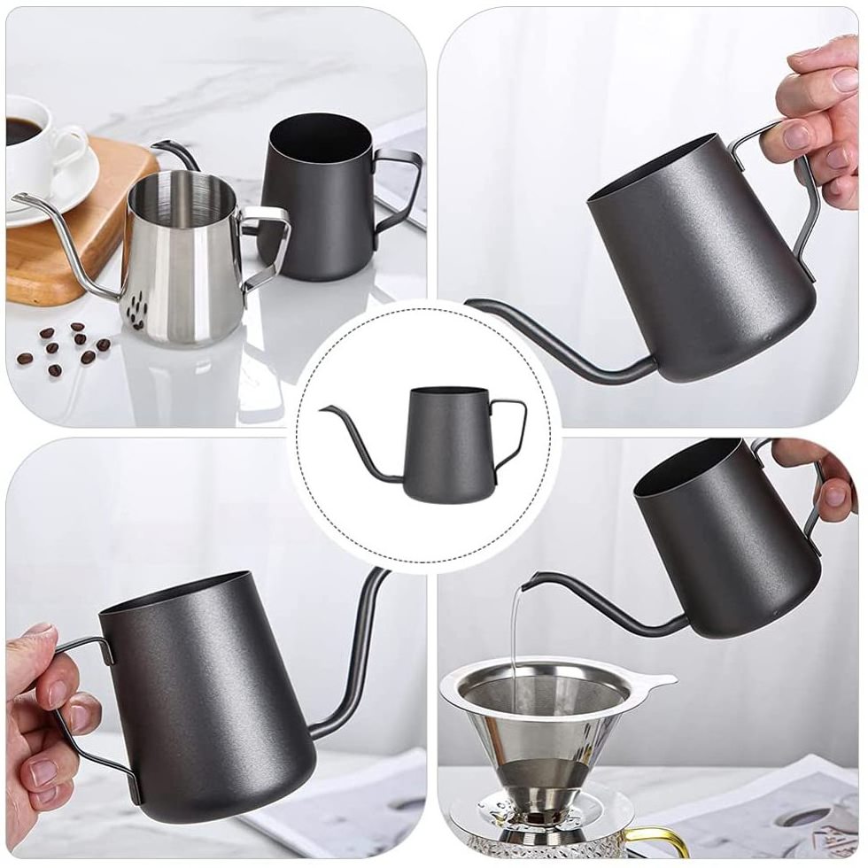 New Stainless Steel Pour Over Kettle with Thermometer Gooseneck Kettle for Pour Over Coffee Kettle