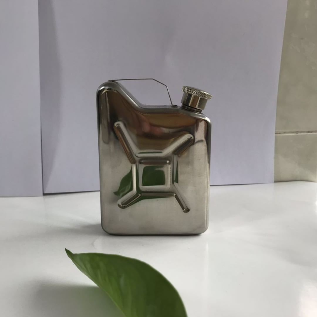 hip flask jerry can 5oz stainless steel mirror finish