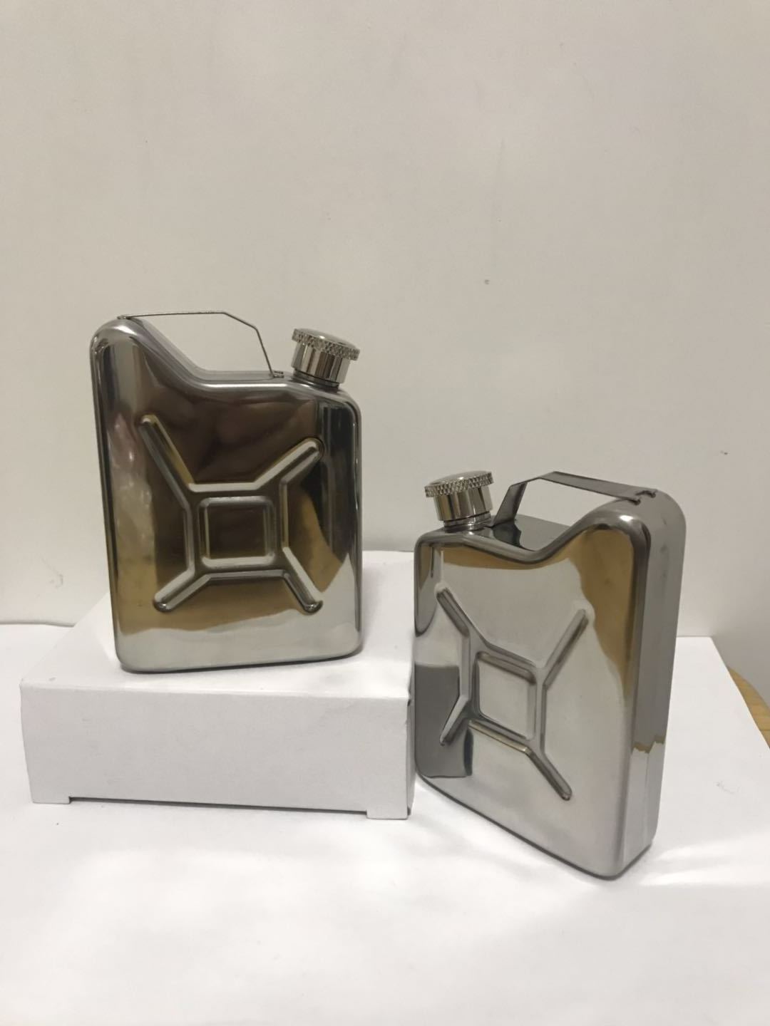 hip flask jerry can 5oz stainless steel mirror finish