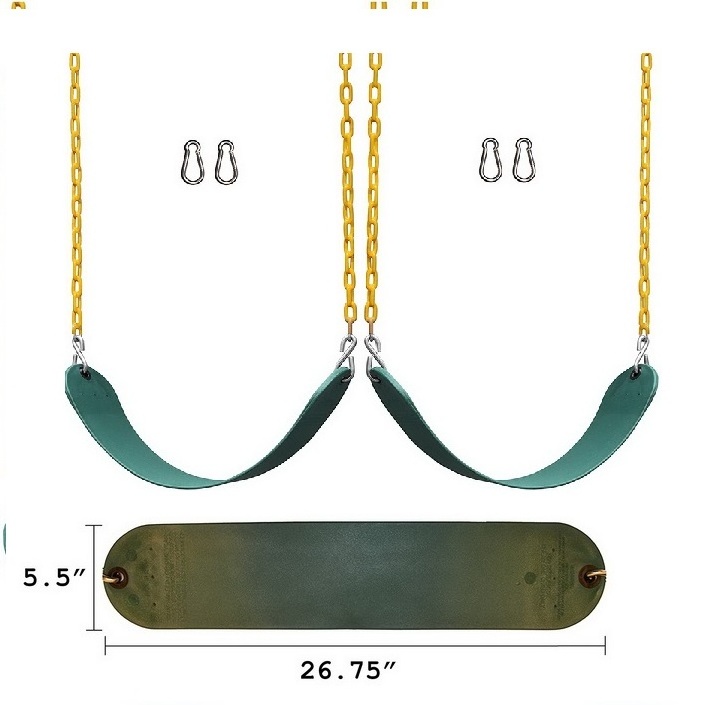 high quality children swing soft EVA garden swing seat belt swing  with anti-rust alloy chain