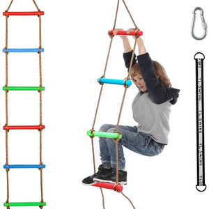 Climbing Rope Ladder Kids Tree Swing  monkey ladder for kids Indoor and Outdoor Backyard Playground Play Swing Sets Accessories