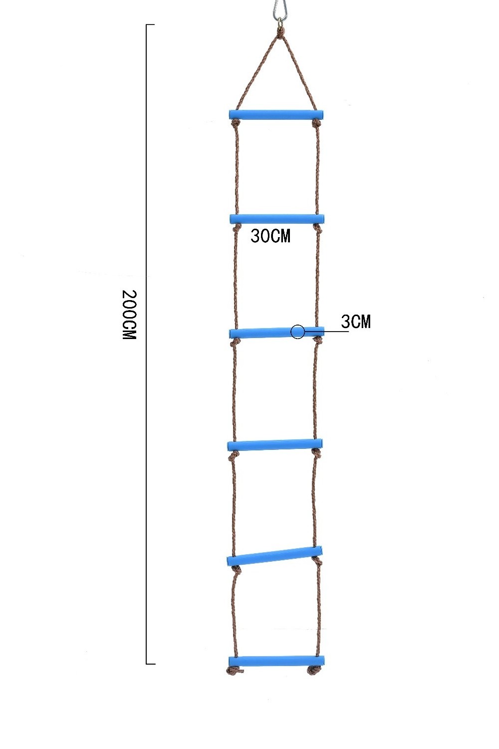 Kids climbing rope ladder rope access ladder for outdoor garden swing