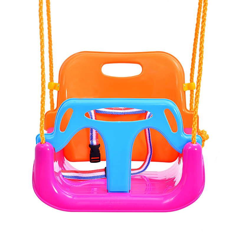 Outdoor garden pink 3 in 1 adult baby swing chair set for children toy