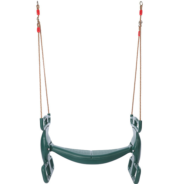 durable heavy duty outdoor children swing  Double seat Face To Face Swing Seat with PE Rope