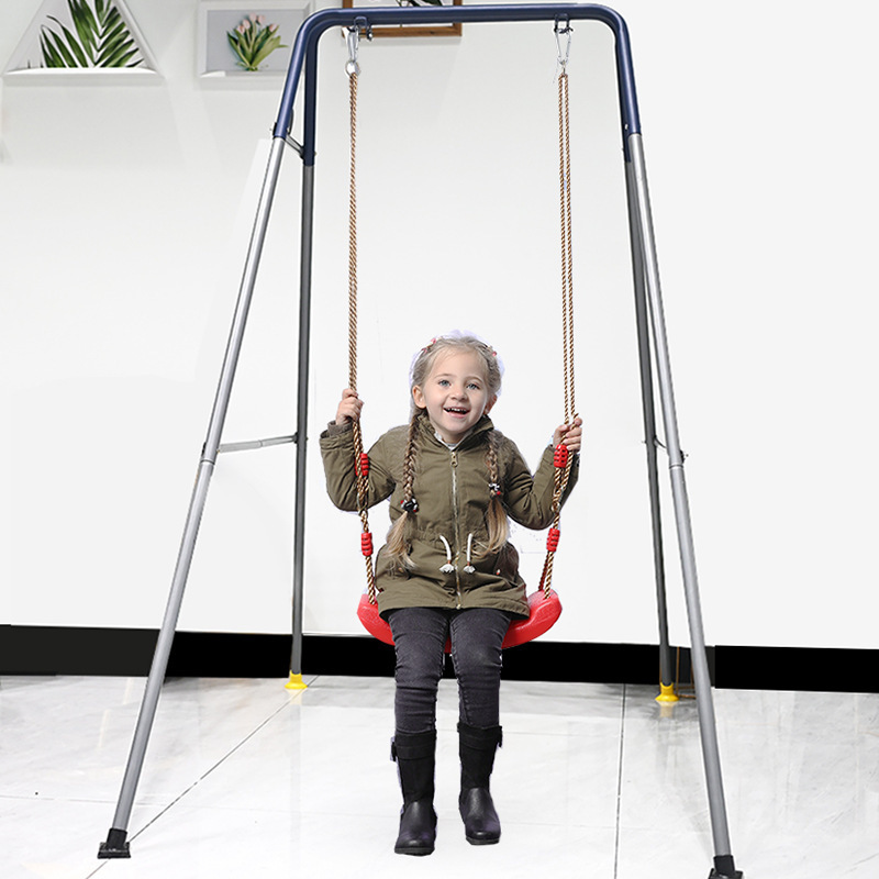 Baby swing chair play metal swing set with stand for Playground Equipment