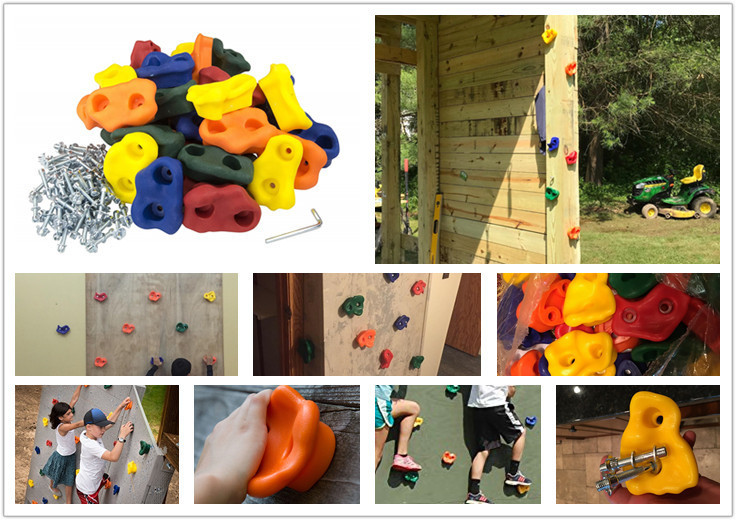 Wall climbing rock climbing hods stone for children