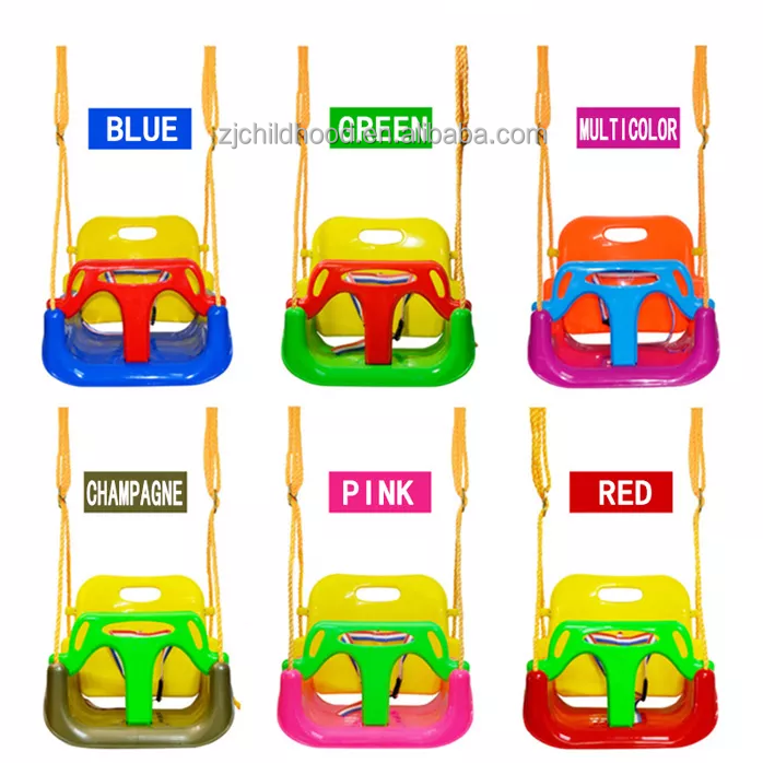 New Macaron Color Baby swing chair plastic patio swings  3 in 1 garden outdoor indoor swing