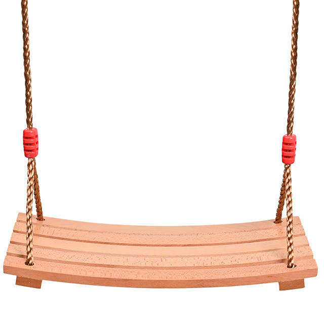 Kids  Wood hanging Swings seat swing set for Backyard Playground equipment