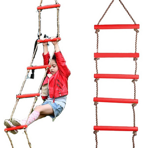 Outdoor swing Garden kids plastic climbing rope ladder for sale