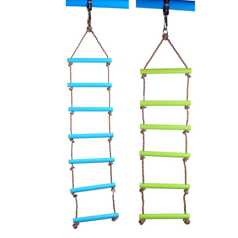 Outdoor swing Garden kids plastic climbing rope ladder for sale