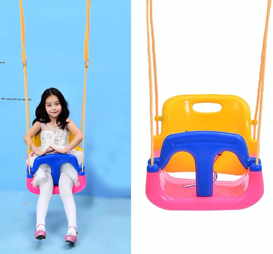 Cheap hanging  plastic swing indoor outdoor swing chair for children