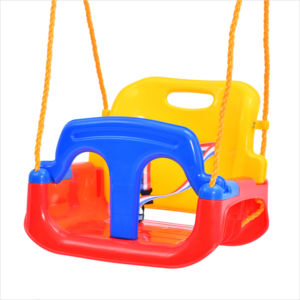 top seller 4 in 1 multifunction plastic toys baby swings and slide set