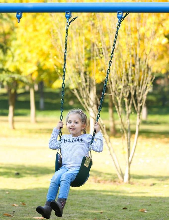 Patio Children Garden EVA Swing seat with Plastic Coated Chains