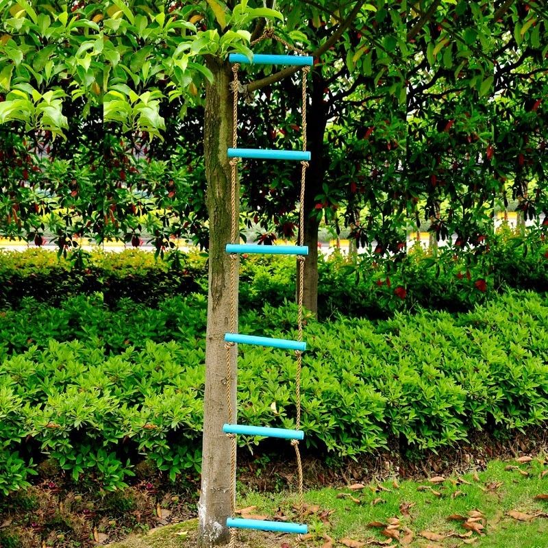 Outdoor swing Garden kids plastic climbing rope ladder for sale