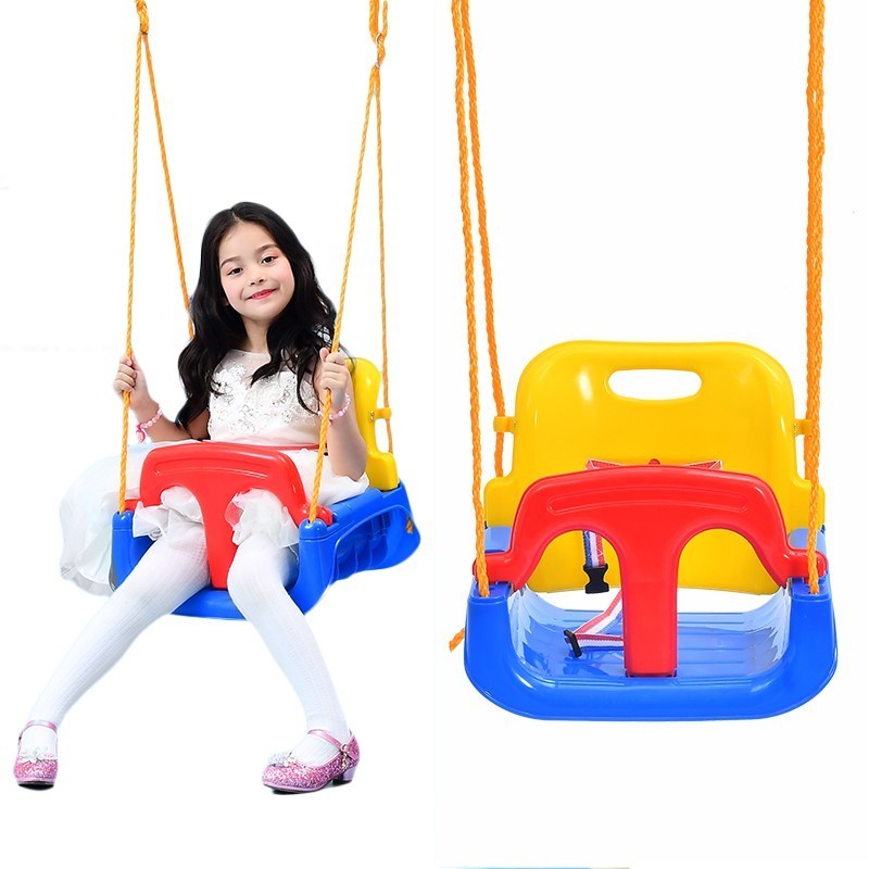 Cheap hanging  plastic swing indoor outdoor swing chair for children