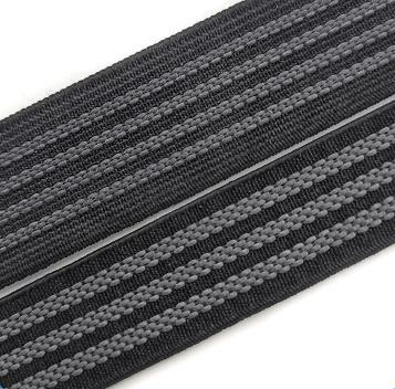 Factory 2.5cm  Anti Slip Rubber Elastic Band Belt Non Slip Webbing Strap Silicone Elastic Web Band for Ski Suit