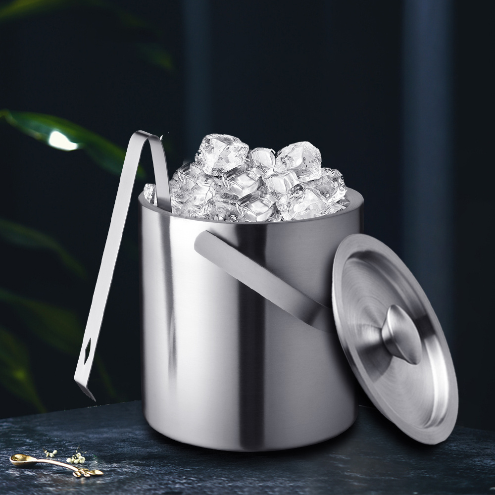 Creation Factory Wholesale New Product Stainless Steel Bucket Iced Champagne Wine Beer Vodka Ice Cube Bucket