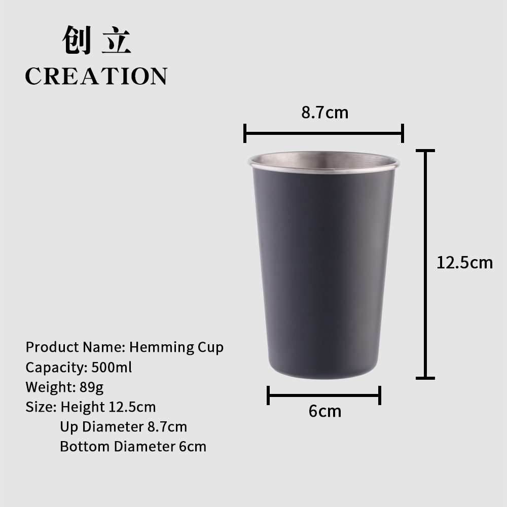 Factory Direct the Wonderful Custom Logo 7oz India Eco Friendly Stainless Steel Coffee Beer Pong Twist Toddler Cola Cups