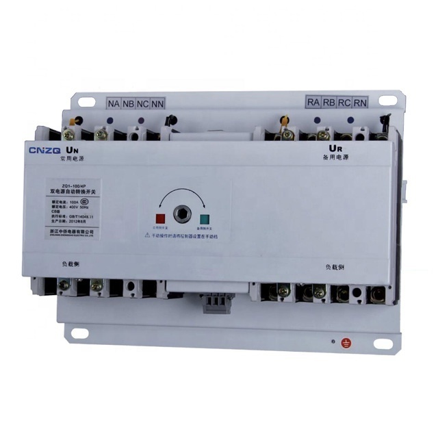 ZQ2G Automatic Transfer Switch for Generator, Dual Power changeover Switch 3P/4P 630A ATS