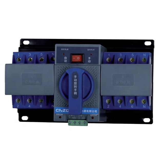 ZQ2G Automatic Transfer Switch for Generator, Dual Power changeover Switch 3P/4P 630A ATS