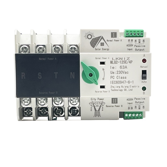 Solar panels gird Photovoltaic System dual Power automatic transfer switch ATS