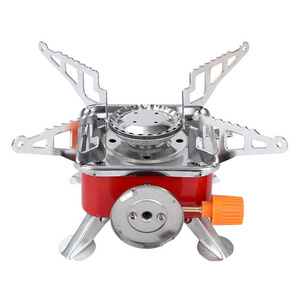 Outdoor Gas Stove Portable Traveling Camping Gas Burner Folding Electronic Stove Hiking Foldable Split Stoves With Storage Bag