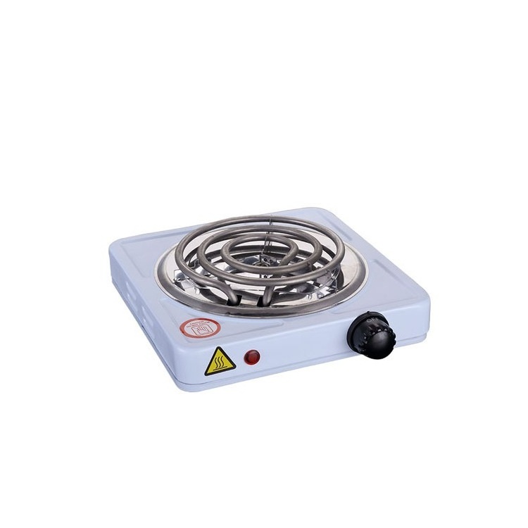 Home kitchen appliance 1000W electric cooking single hot plate with coil heating tube for Family Cooking