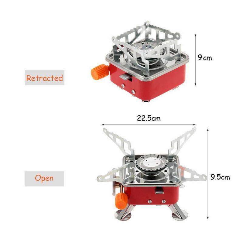 Outdoor Gas Stove Portable Traveling Camping Gas Burner Folding Electronic Stove Hiking Foldable Split Stoves With Storage Bag